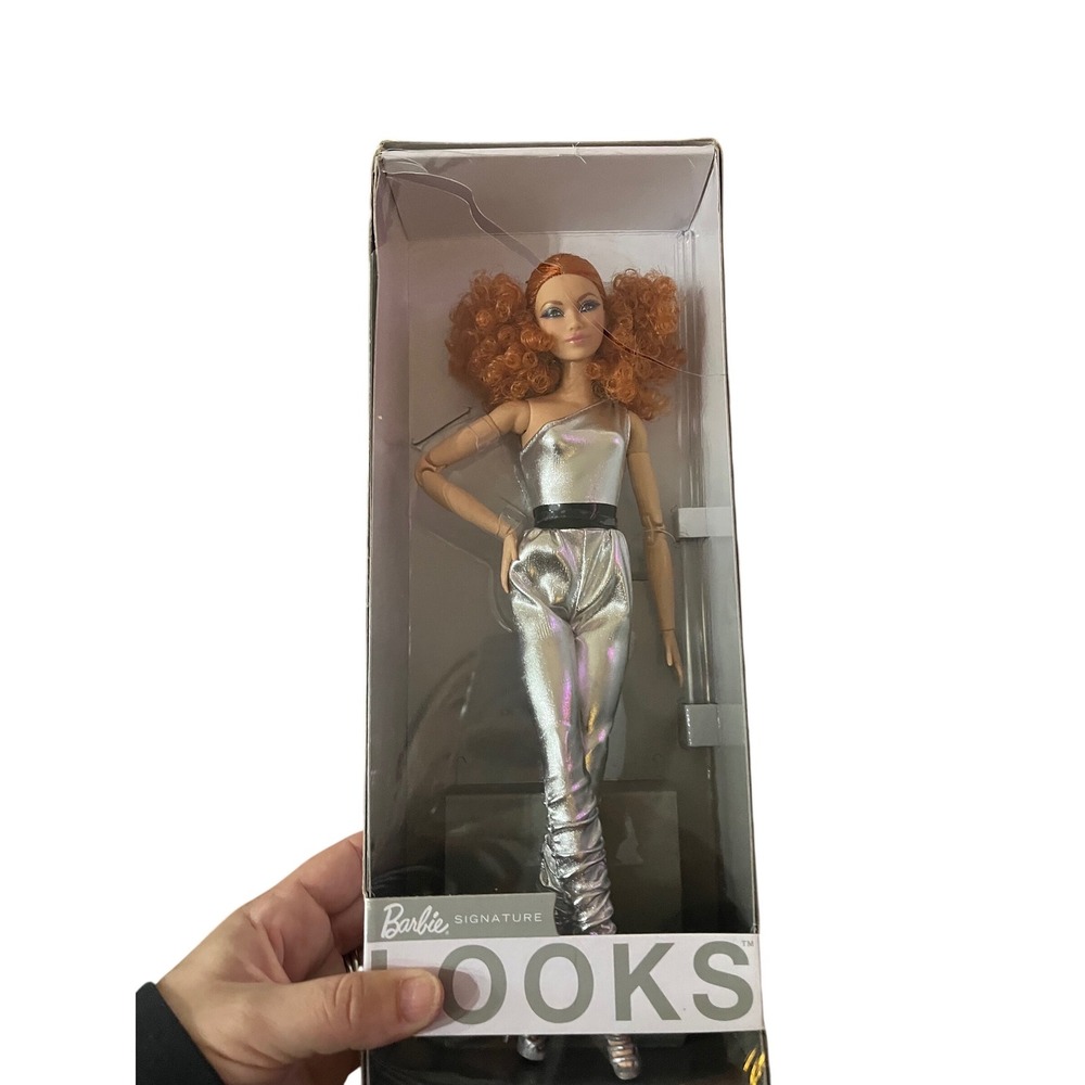 Barbie‎ Signature Looks Doll Silver Jumpsuit New In Box Collector Edition